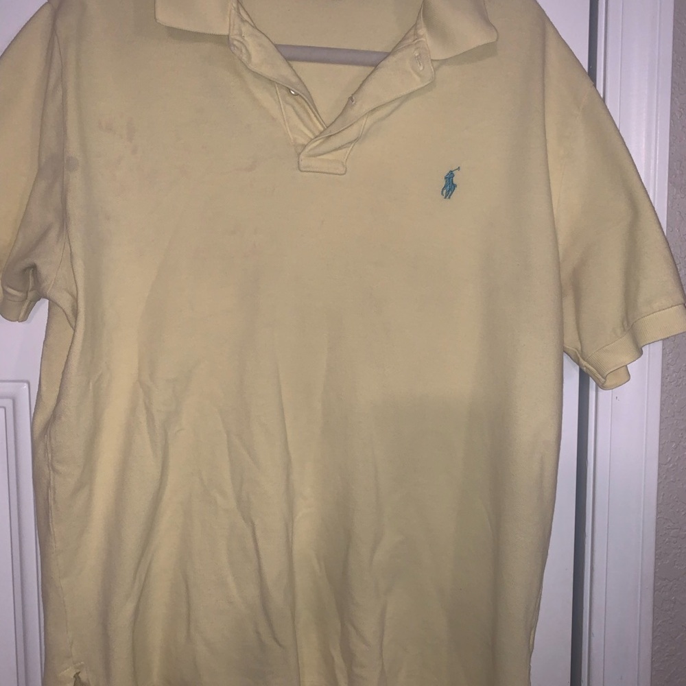 Ralph Lauren Yellow Polo Shirt for Men